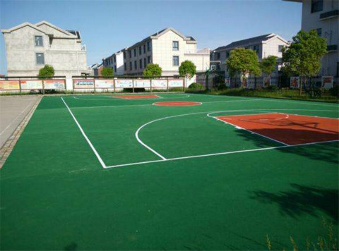 慈溪建設硅PU籃球場